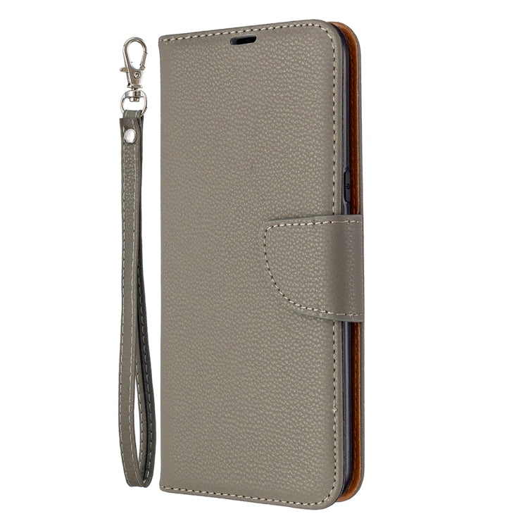 For LG K61 Litchi Texture Pure Color Horizontal Flip Leather Case with Holder & Card Slots & Wallet & Lanyard
