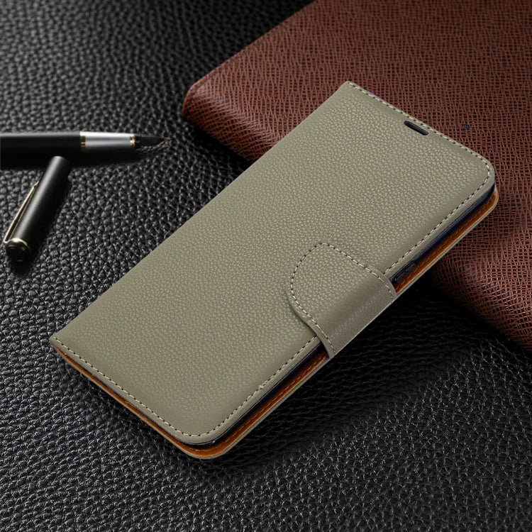 For LG K61 Litchi Texture Pure Color Horizontal Flip Leather Case with Holder & Card Slots & Wallet & Lanyard