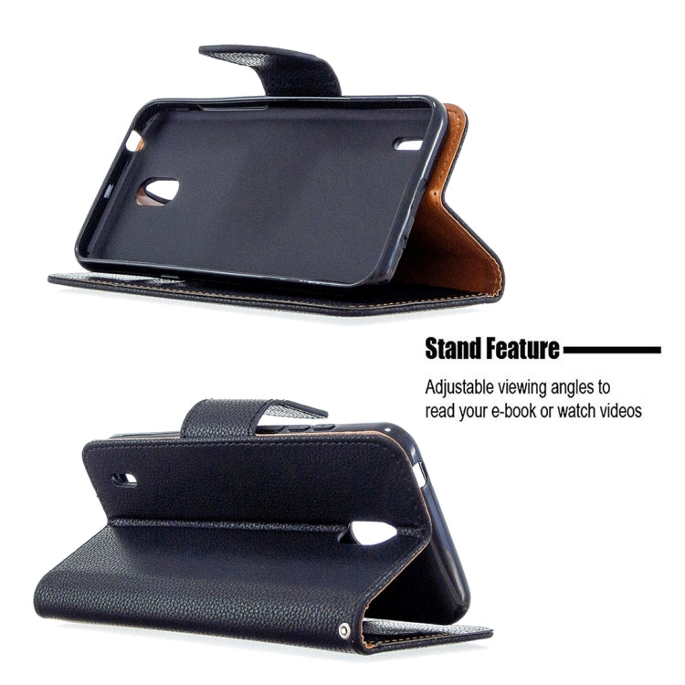 For Nokia 1.3 Litchi Texture Pure Color Horizontal Flip Leather Case with Holder & Card Slots & Wallet & Lanyard