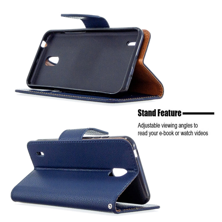 For Nokia 1.3 Litchi Texture Pure Color Horizontal Flip Leather Case with Holder & Card Slots & Wallet & Lanyard