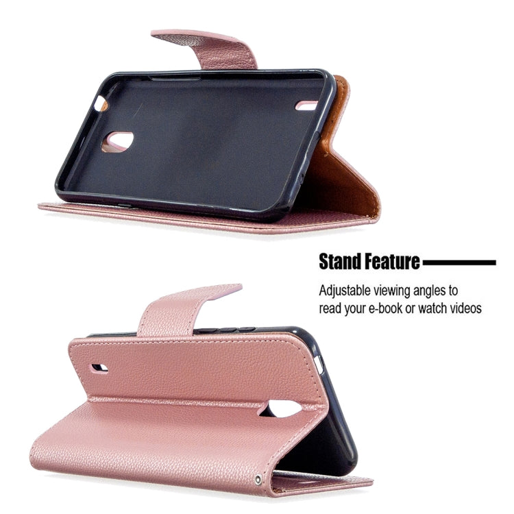 For Nokia 1.3 Litchi Texture Pure Color Horizontal Flip Leather Case with Holder & Card Slots & Wallet & Lanyard