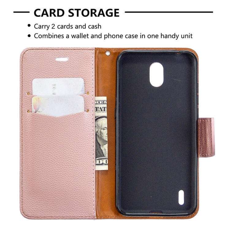 For Nokia 1.3 Litchi Texture Pure Color Horizontal Flip Leather Case with Holder & Card Slots & Wallet & Lanyard