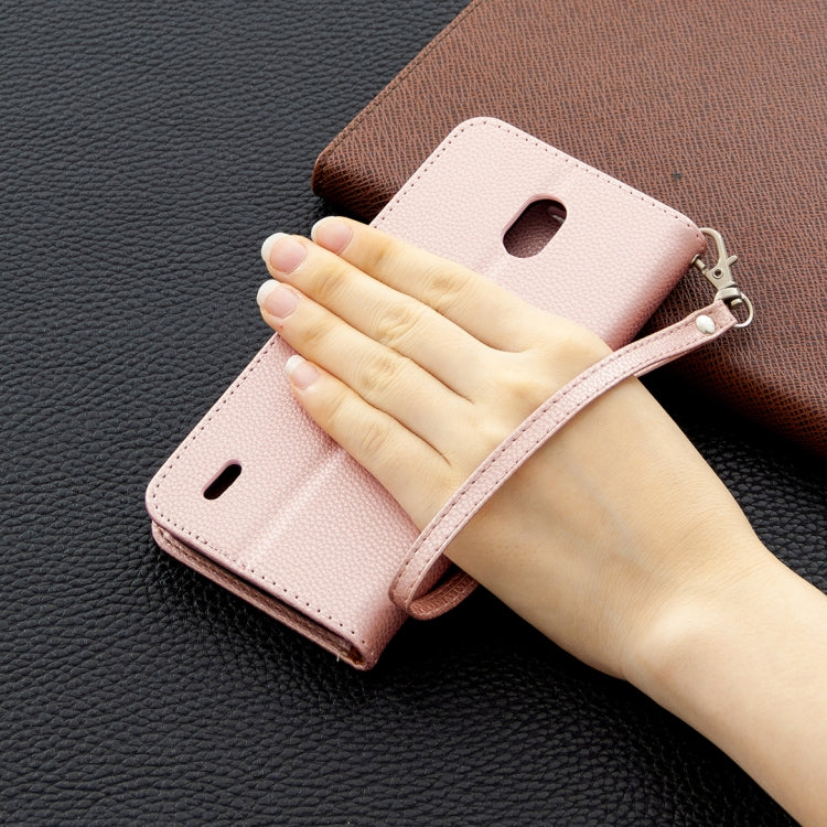 For Nokia 1.3 Litchi Texture Pure Color Horizontal Flip Leather Case with Holder & Card Slots & Wallet & Lanyard