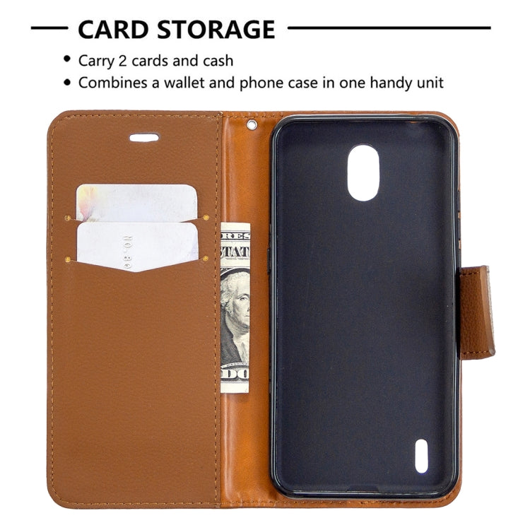 For Nokia 1.3 Litchi Texture Pure Color Horizontal Flip Leather Case with Holder & Card Slots & Wallet & Lanyard