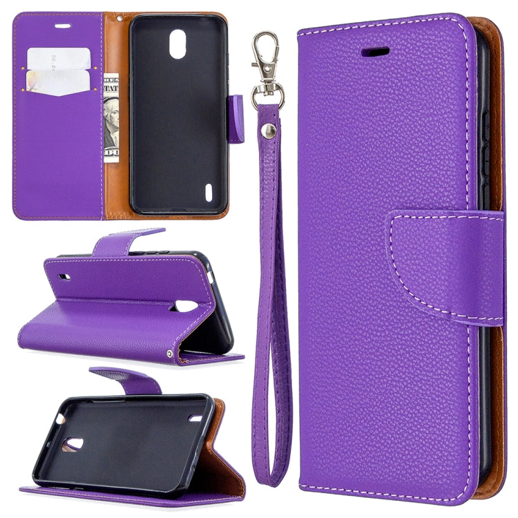 For Nokia 1.3 Litchi Texture Pure Color Horizontal Flip Leather Case with Holder & Card Slots & Wallet & Lanyard