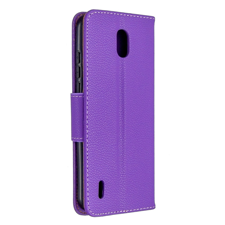 For Nokia 1.3 Litchi Texture Pure Color Horizontal Flip Leather Case with Holder & Card Slots & Wallet & Lanyard