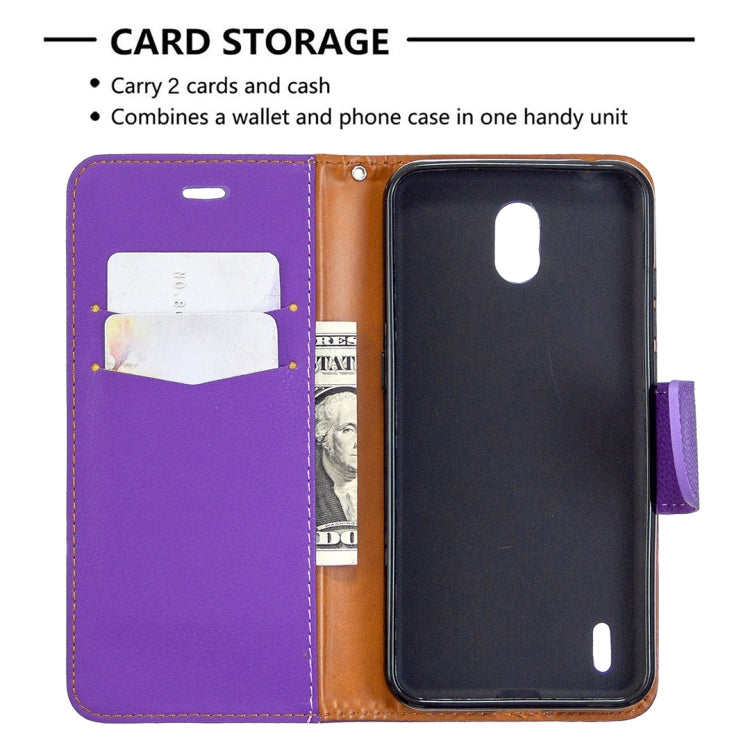 For Nokia 1.3 Litchi Texture Pure Color Horizontal Flip Leather Case with Holder & Card Slots & Wallet & Lanyard