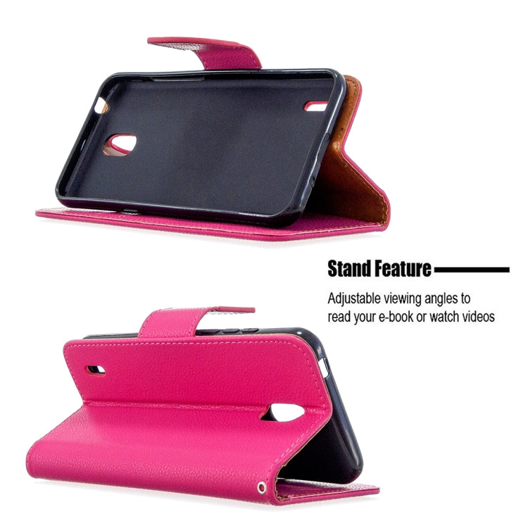For Nokia 1.3 Litchi Texture Pure Color Horizontal Flip Leather Case with Holder & Card Slots & Wallet & Lanyard