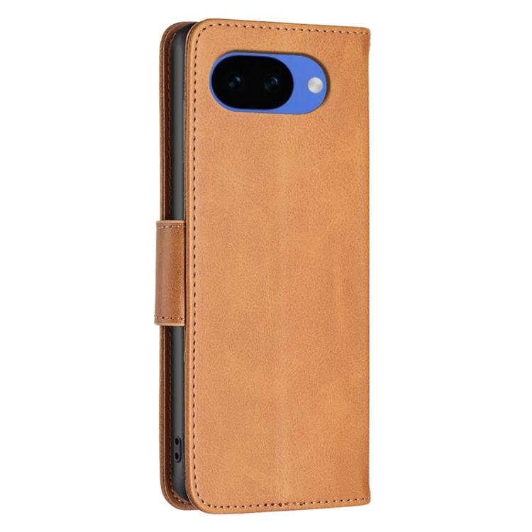 For Google Pixel 10a Lambskin Texture Pure Color Flip Leather Phone Case