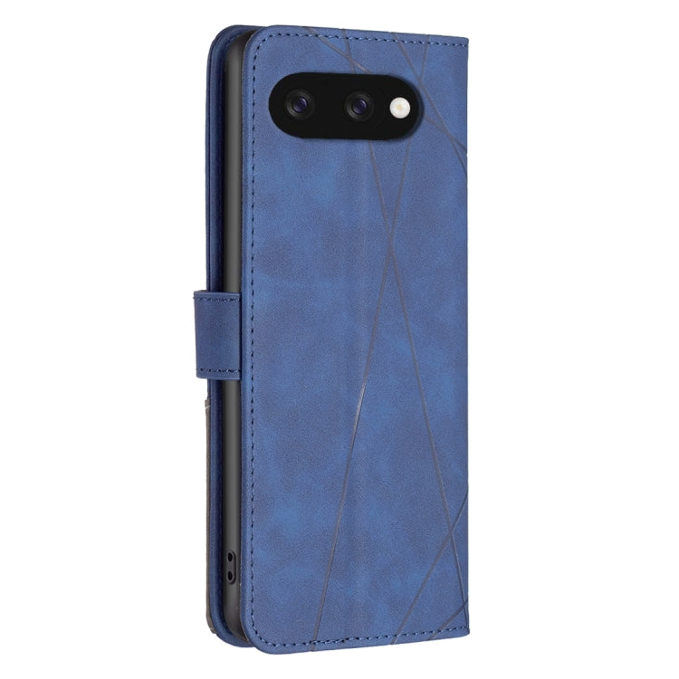 For Google Pixel 9A Magnetic Buckle Rhombus Texture Leather Phone Case