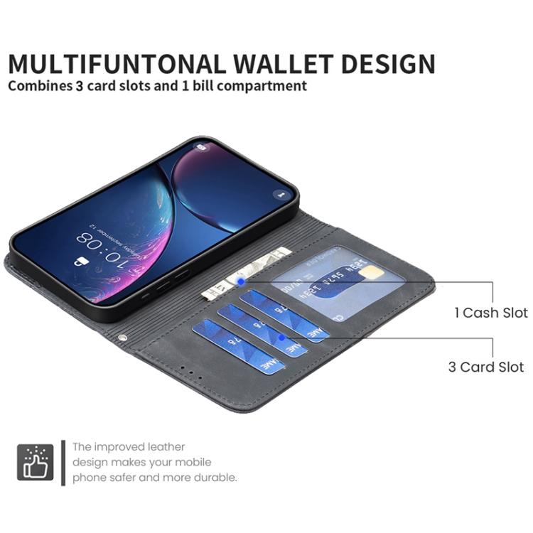 For Google Pixel 10a Magnetic Buckle Rhombus Texture Leather Phone Case