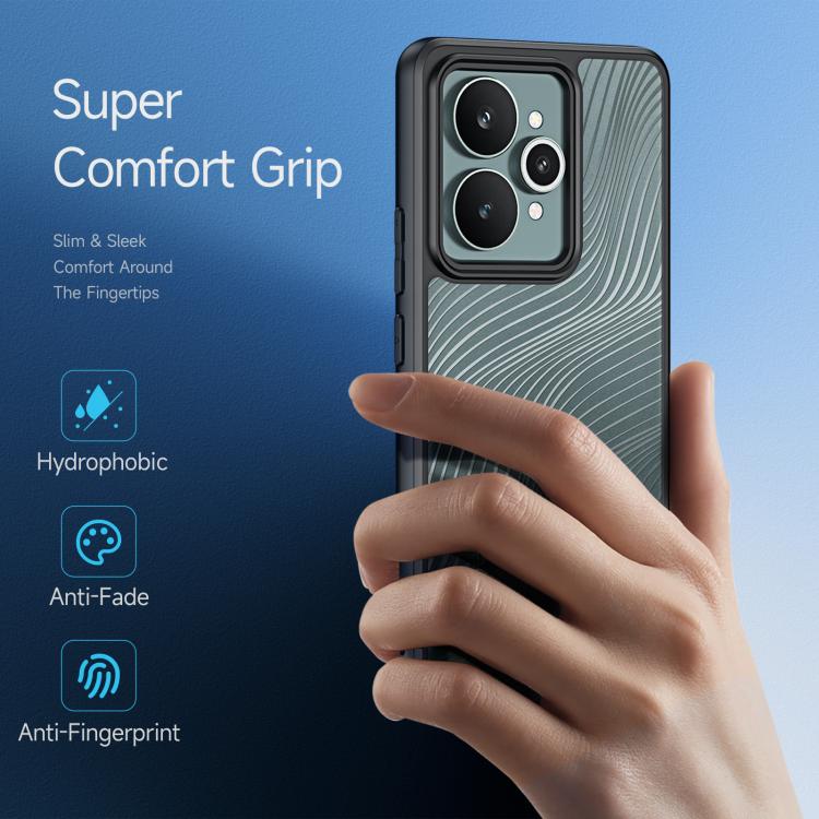 For Realme 15 5G / 15 Pro 5G DUX DUCIS Aimo Series TPU + PC Frosted Feel Phone Case - Black