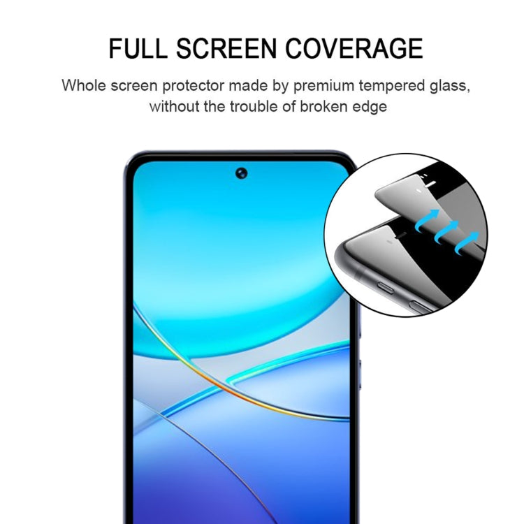 For vivo V30 Lite ME / V30 SE 3D Curved Edge Full Screen Tempered Glass Film
