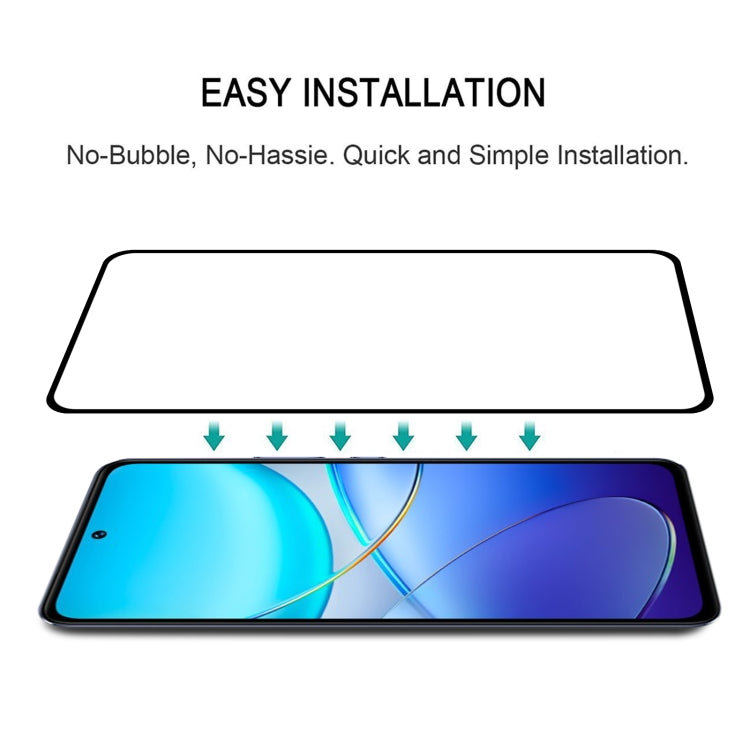 For vivo V30 Lite ME / V30 SE 3D Curved Edge Full Screen Tempered Glass Film
