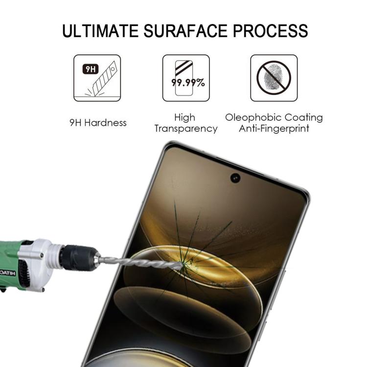 For vivo X200 Ultra 3D Curved Edge Full Screen Tempered Glass Film