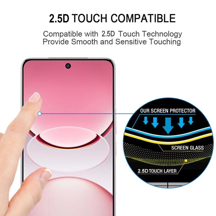 For vivo Y300 Pro+ 3D Curved Edge Full Screen Tempered Glass Film