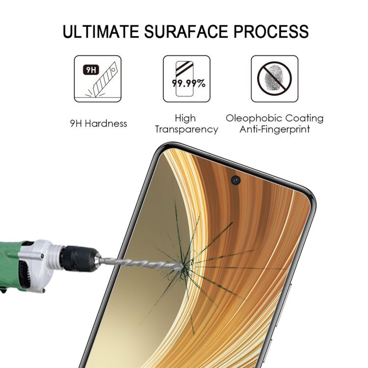For vivo T4 Ultra 5G 3D Curved Edge Full Screen Tempered Glass Film