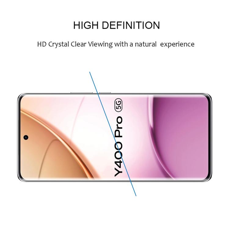 For vivo Y400 Pro 5G 3D Curved Edge Full Screen Tempered Glass Film