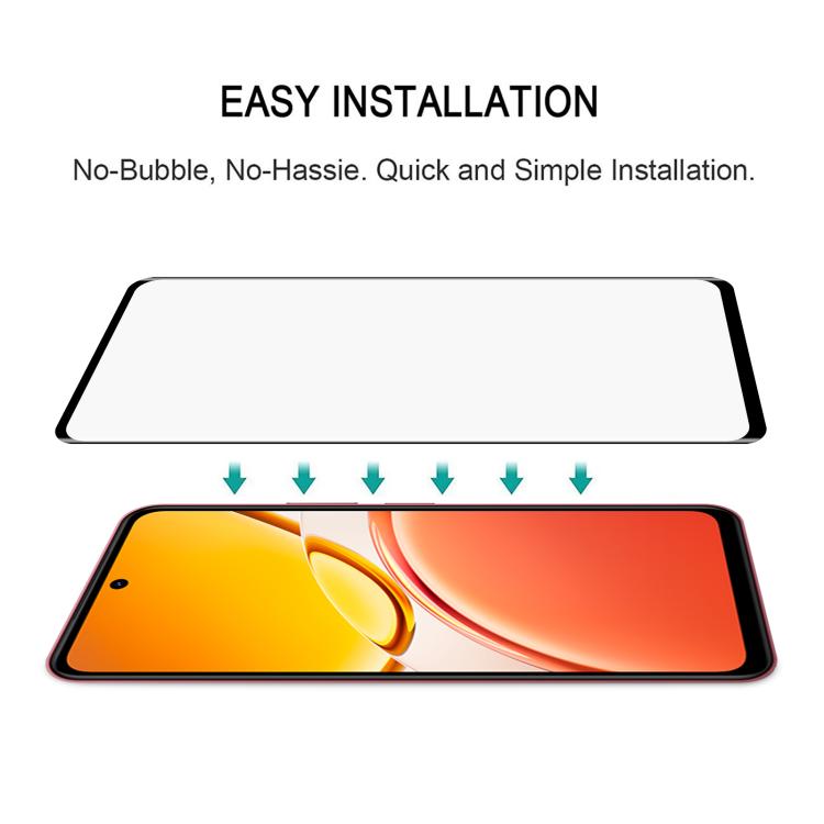 For vivo Y21d 4G 3D Curved Edge Full Screen Tempered Glass Film