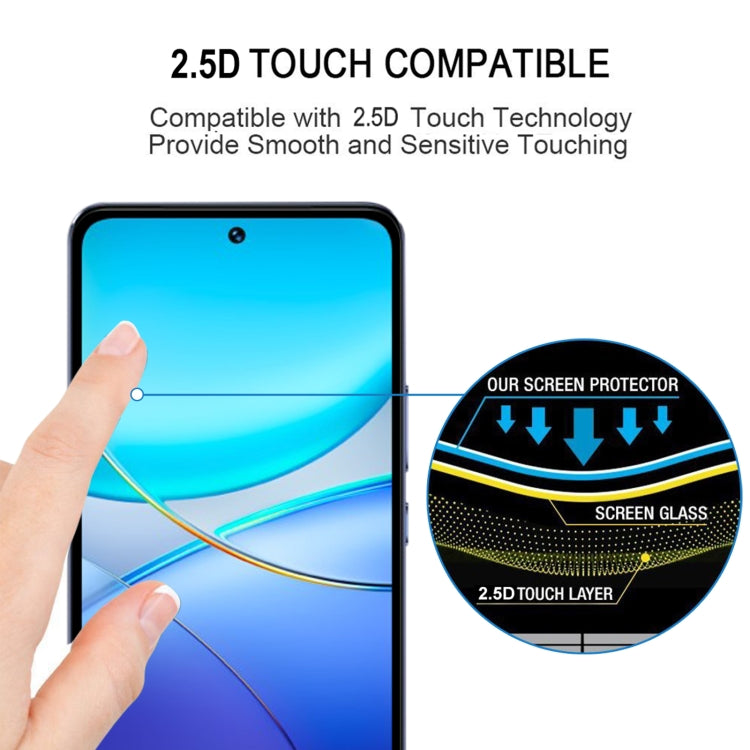 For vivo V30 Lite ME / V30 SE 25pcs 3D Curved Edge Full Screen Tempered Glass Film