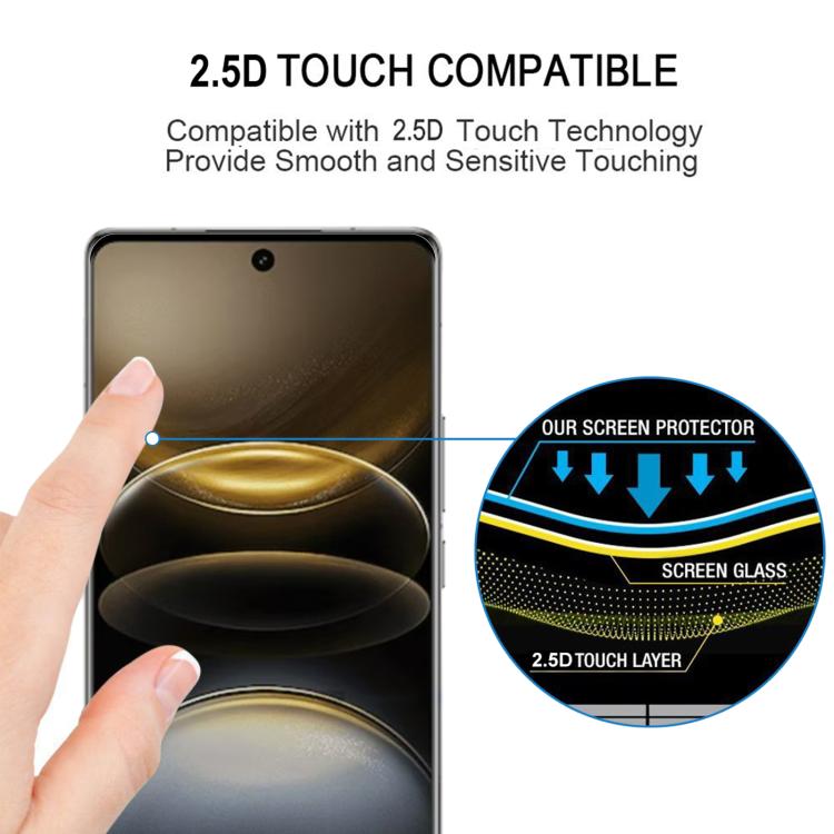 For vivo X200 Ultra 25pcs 3D Curved Edge Full Screen Tempered Glass Film