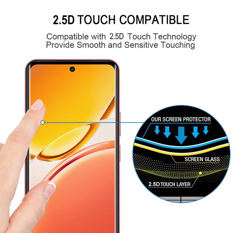 For vivo Y21d 4G 25pcs 3D Curved Edge Full Screen Tempered Glass Film