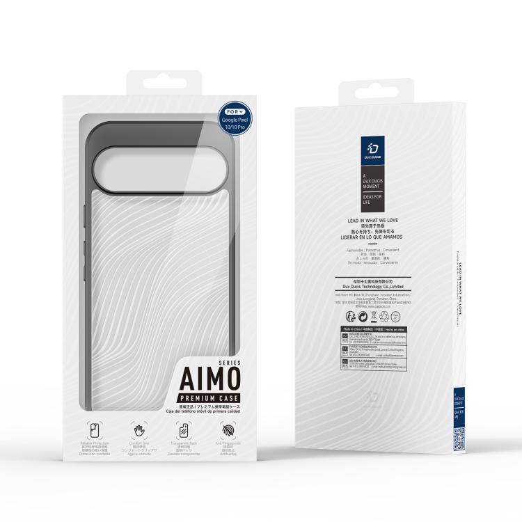 For Google Pixel 10 / 10 Pro DUX DUCIS Aimo Series TPU + PC Frosted Feel Phone Case - Black