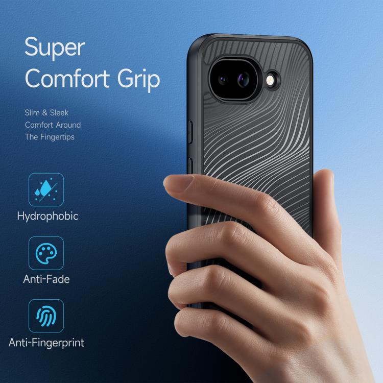For Google Pixel 10a DUX DUCIS Aimo Series TPU + PC Frosted Feel Phone Case - Black