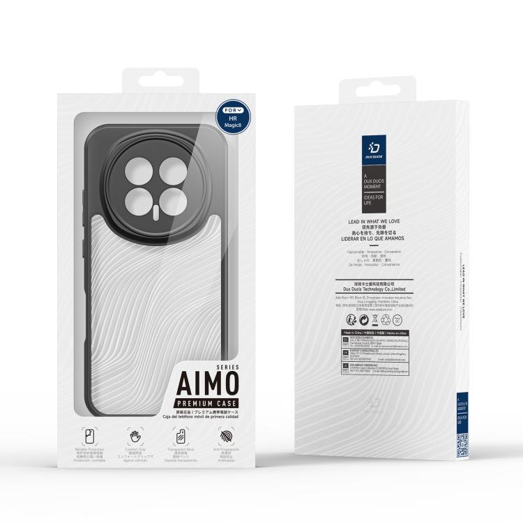 For Honor Magic8 DUX DUCIS Aimo Series TPU + PC Frosted Feel Phone Case - Black