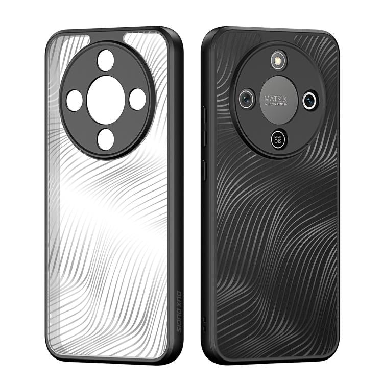 For Honor Magic8 Lite / X9d / X70 DUX DUCIS Aimo Series TPU + PC Frosted Feel Phone Case - Black