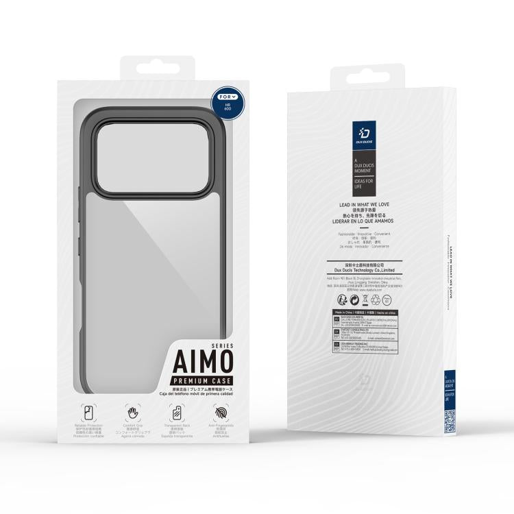 For Honor 600 Global DUX DUCIS Aimo Series TPU + PC Frosted Feel Phone Case - Black
