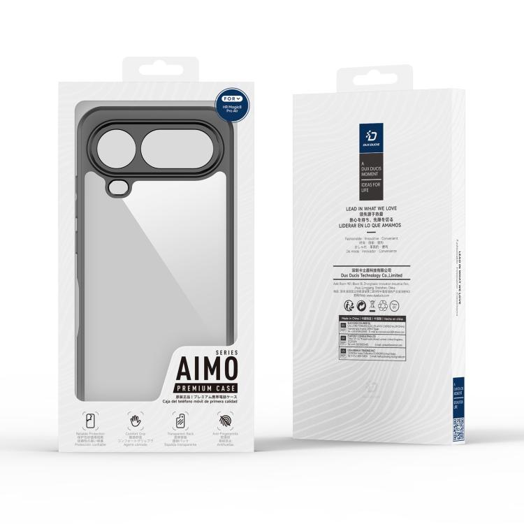 For Honor Magic8 Pro Air 5G DUX DUCIS Aimo Series TPU + PC Frosted Feel Phone Case - Black