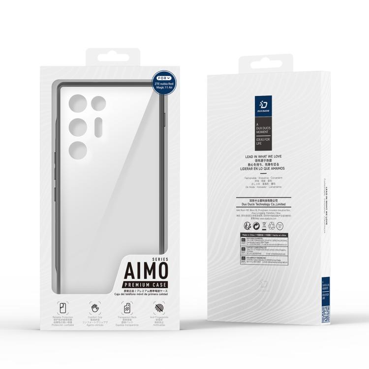 For ZTE nubia RedMagic 11 Air DUX DUCIS Aimo Series TPU + PC Frosted Feel Phone Case - Black