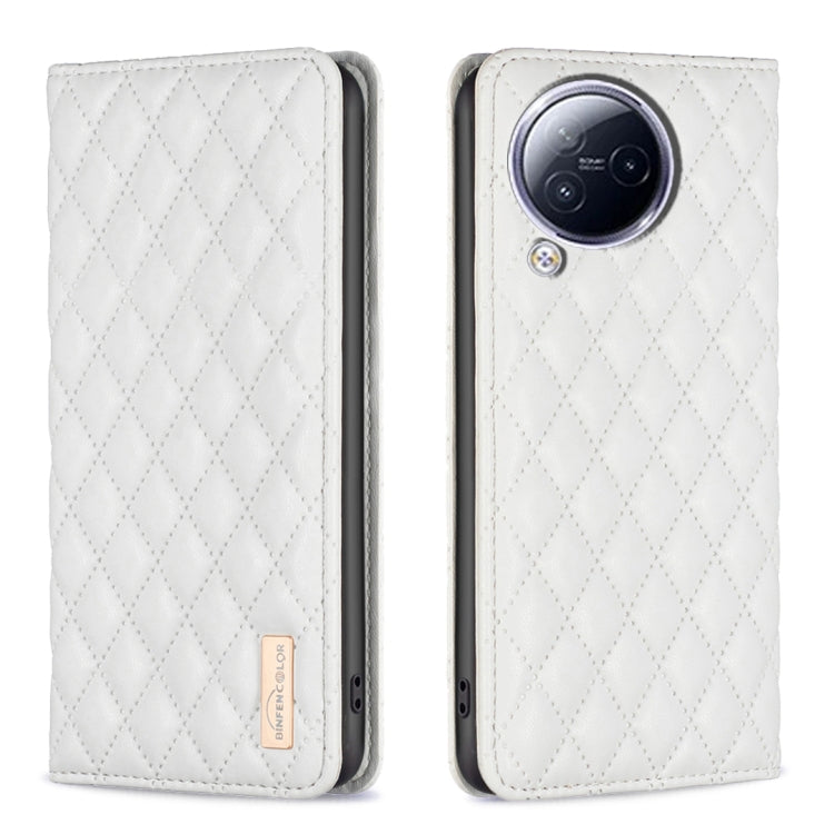 For Xiaomi Civi 3 5G Diamond Lattice Magnetic Leather Flip Phone Case