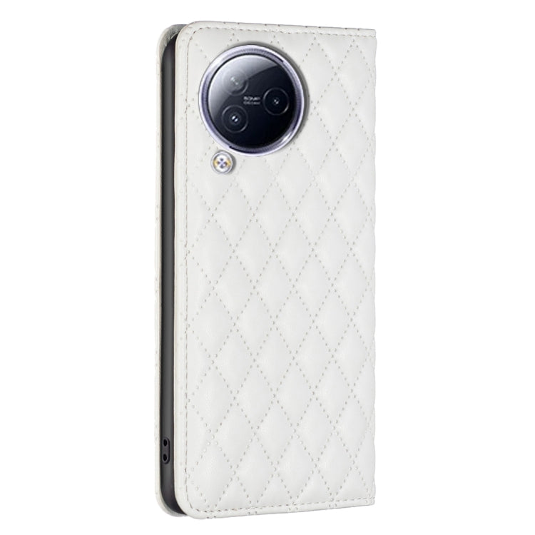 For Xiaomi Civi 3 5G Diamond Lattice Magnetic Leather Flip Phone Case