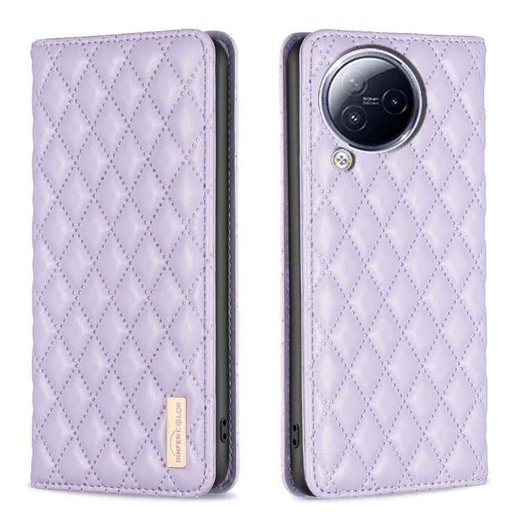 For Xiaomi Civi 3 5G Diamond Lattice Magnetic Leather Flip Phone Case