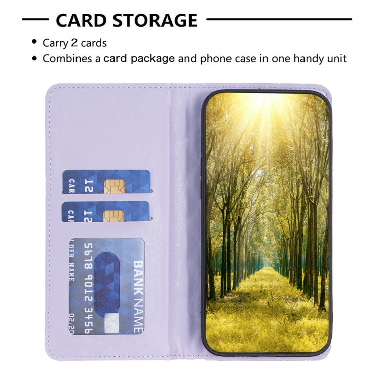 For Xiaomi Redmi 12 4G Diamond Lattice Magnetic Leather Flip Phone Case