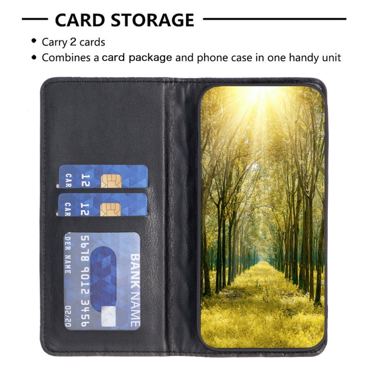 For Xiaomi Redmi 12 4G Diamond Lattice Magnetic Leather Flip Phone Case