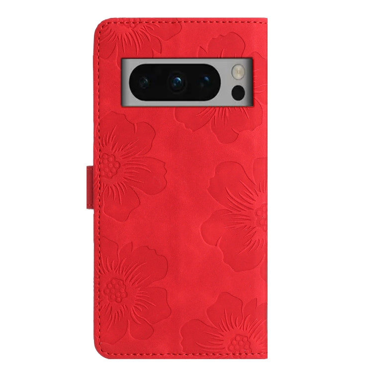 For Google Pixel 8 Pro Flower Embossing Pattern Leather Phone Case