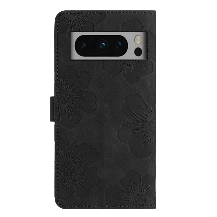 For Google Pixel 8 Pro Flower Embossing Pattern Leather Phone Case