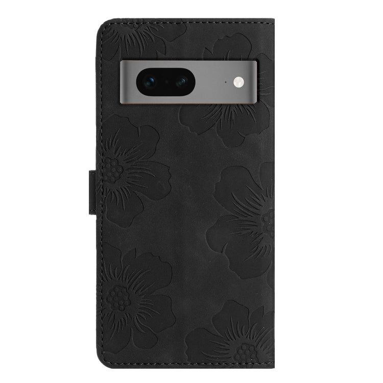 For Google Pixel 7 Flower Embossing Pattern Leather Phone Case