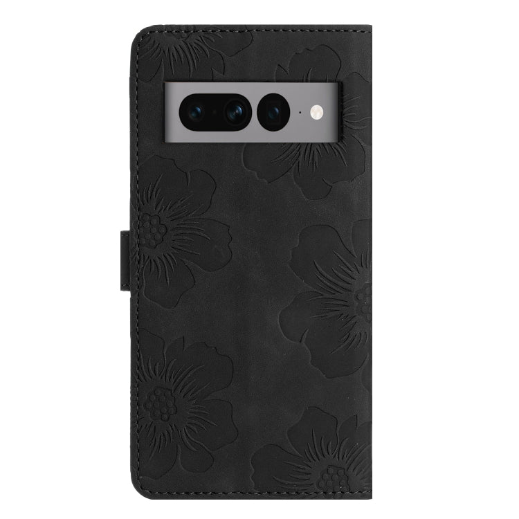 For Google Pixel 7 Pro Flower Embossing Pattern Leather Phone Case