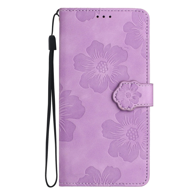 For Google Pixel 6a Flower Embossing Pattern Leather Phone Case