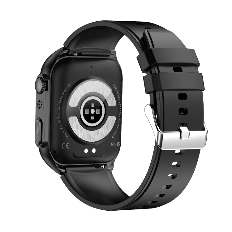 TK12 1.96 inch IP67 Waterproof Silicone Band Smart Watch Supports ECG / Remote Families Care / Bluetooth Call / Body Temperature Monitoring