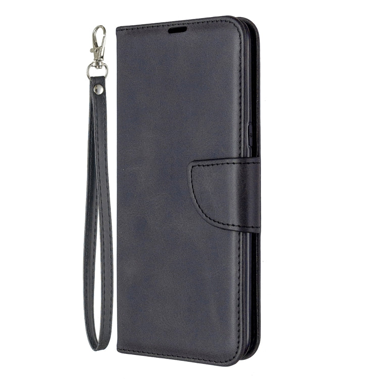 For LG K61 Retro Lambskin Texture Pure Color Horizontal Flip PU Leather Case with Holder & Card Slots & Wallet & Lanyard