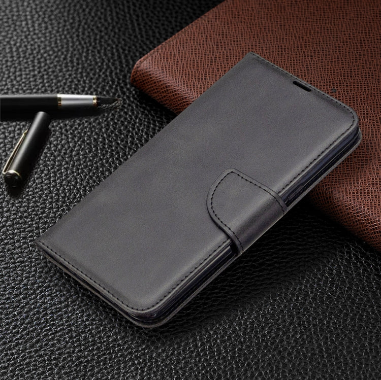 For LG K61 Retro Lambskin Texture Pure Color Horizontal Flip PU Leather Case with Holder & Card Slots & Wallet & Lanyard