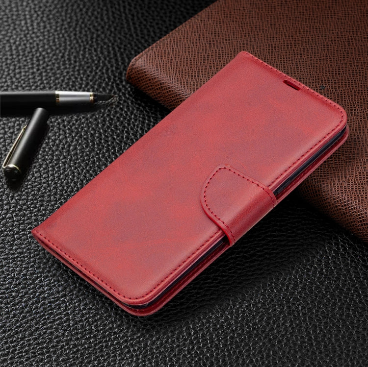 For LG K61 Retro Lambskin Texture Pure Color Horizontal Flip PU Leather Case with Holder & Card Slots & Wallet & Lanyard