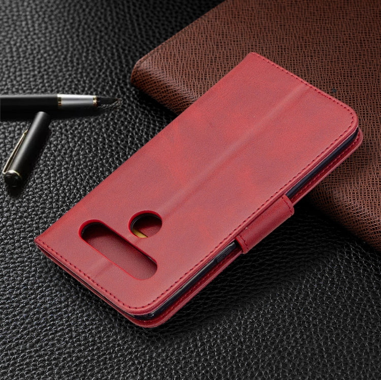 For LG K61 Retro Lambskin Texture Pure Color Horizontal Flip PU Leather Case with Holder & Card Slots & Wallet & Lanyard