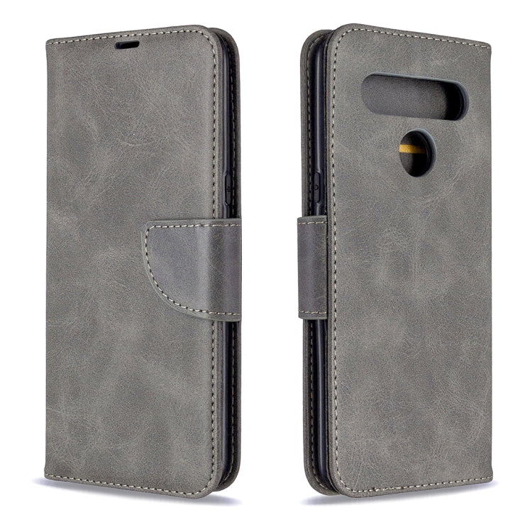For LG K61 Retro Lambskin Texture Pure Color Horizontal Flip PU Leather Case with Holder & Card Slots & Wallet & Lanyard
