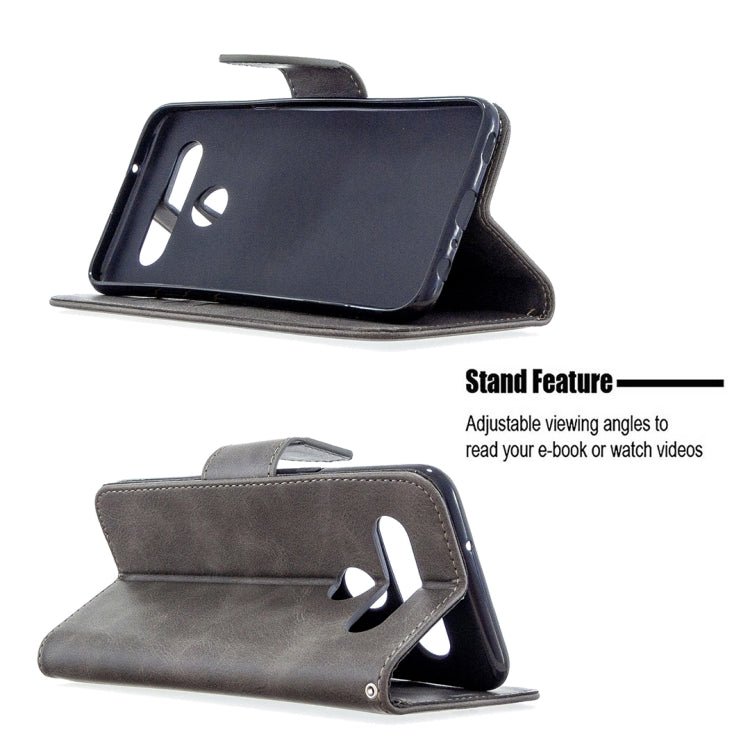 For LG K61 Retro Lambskin Texture Pure Color Horizontal Flip PU Leather Case with Holder & Card Slots & Wallet & Lanyard